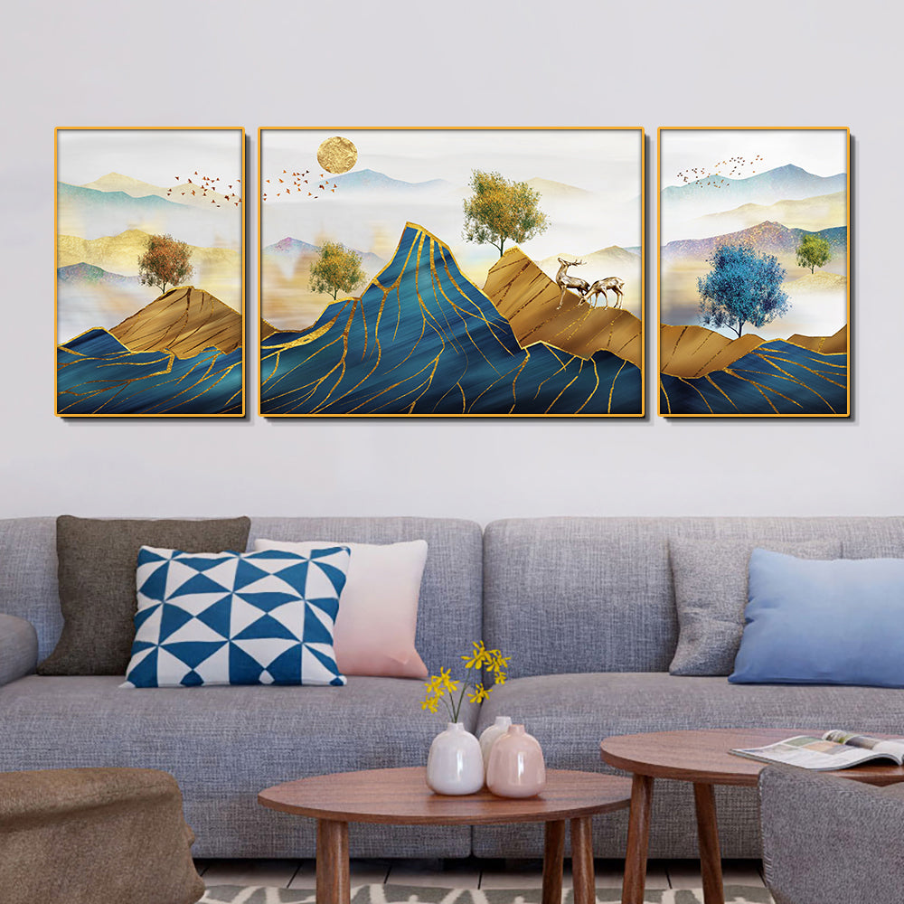 Peak of Fortune Set of 3 Canvas Wall Painting & Art