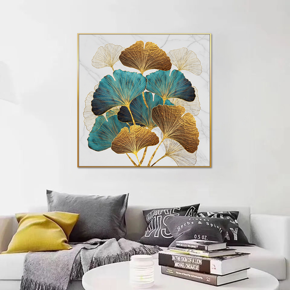 Golden Ginkgo Elegance Single Canvas Wall Painting & art
