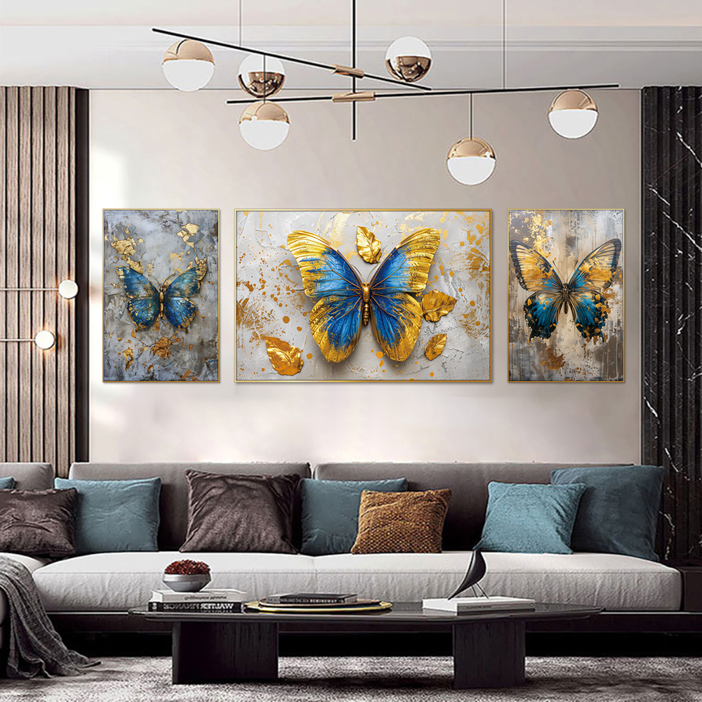 Whimsical Wings Set Of 3 Canvas Wall Painting & Art