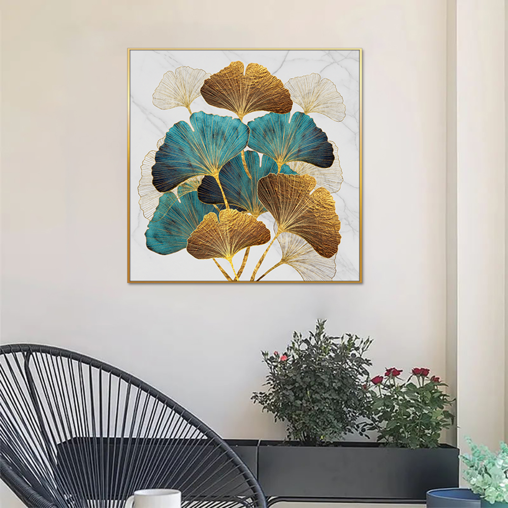 Golden Ginkgo Elegance Single Canvas Wall Painting & art