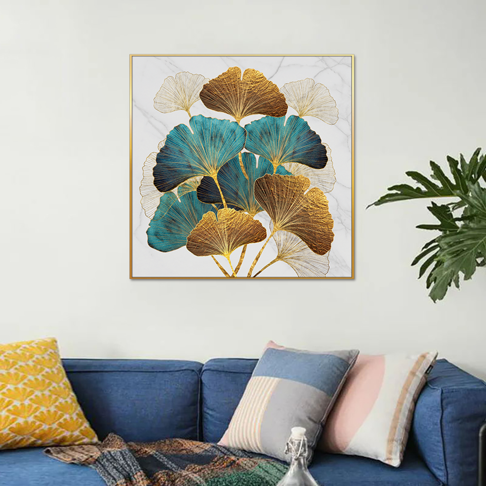 Golden Ginkgo Elegance Single Canvas Wall Painting & art